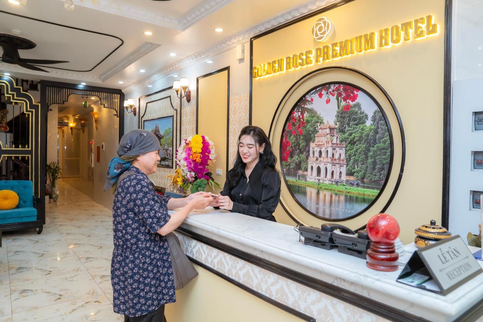 Golden Rose Premium Hotel Hanoi Bagian luar foto